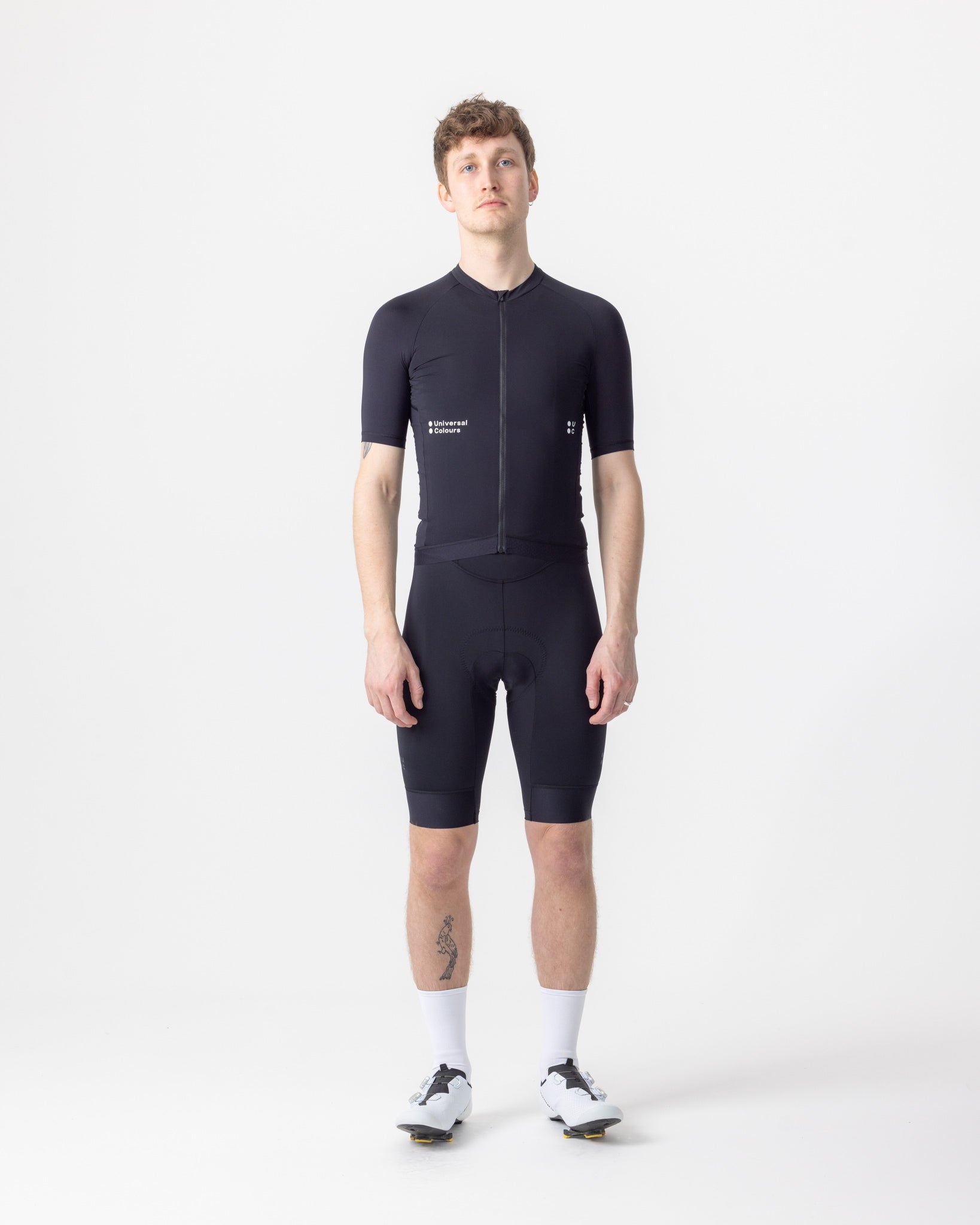 Universal Colours Men's Mono Short Sleeve Jersey - Black