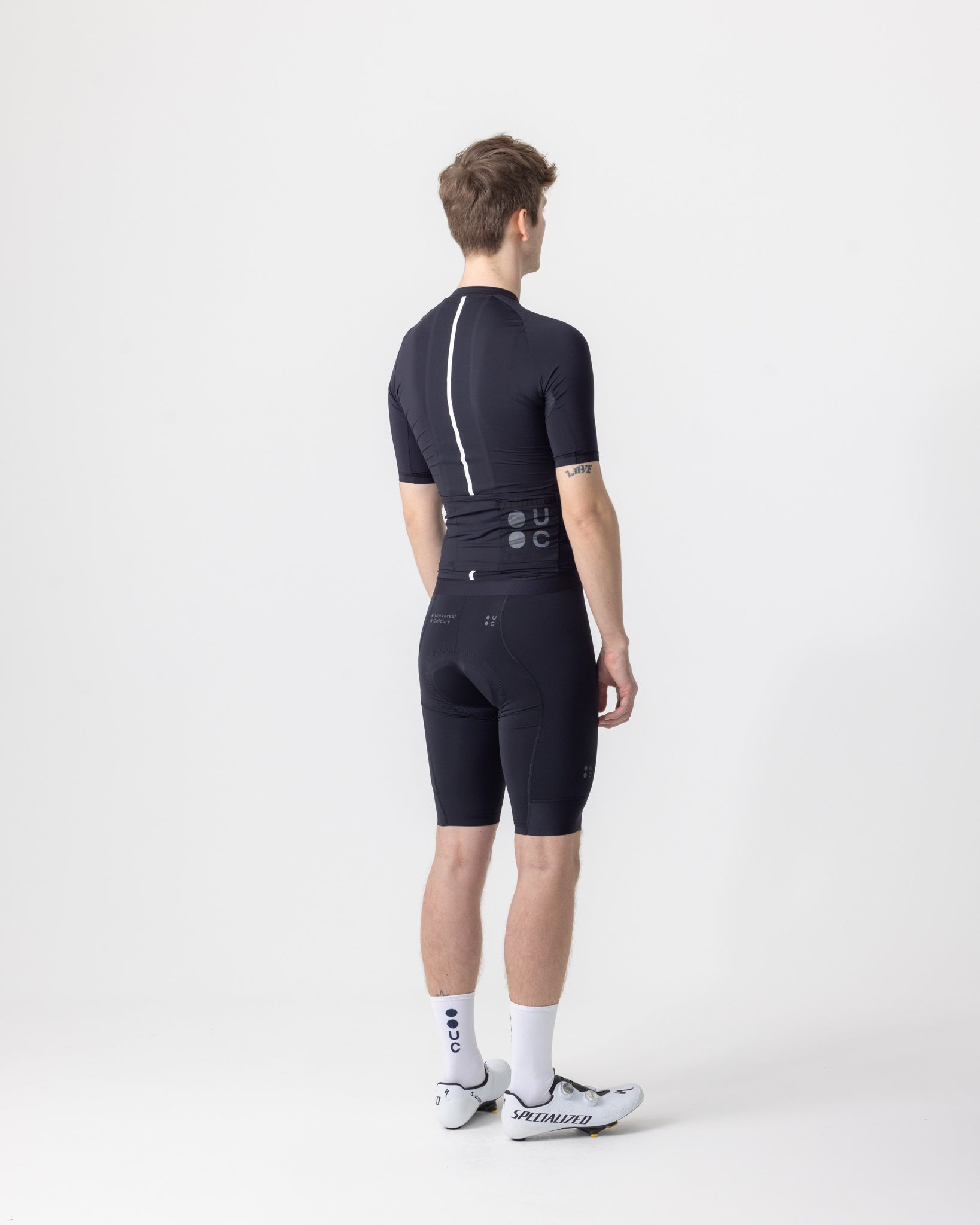 Universal Colours Men's Mono Short Sleeve Jersey - Black