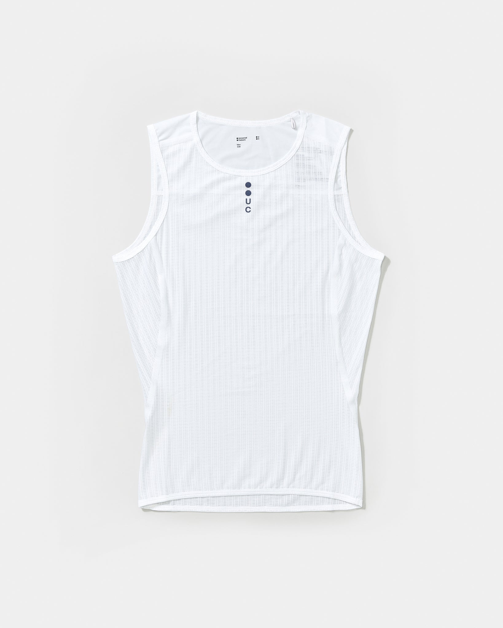 Universal Colours Men's Mono Sleeveless Base Layer - White