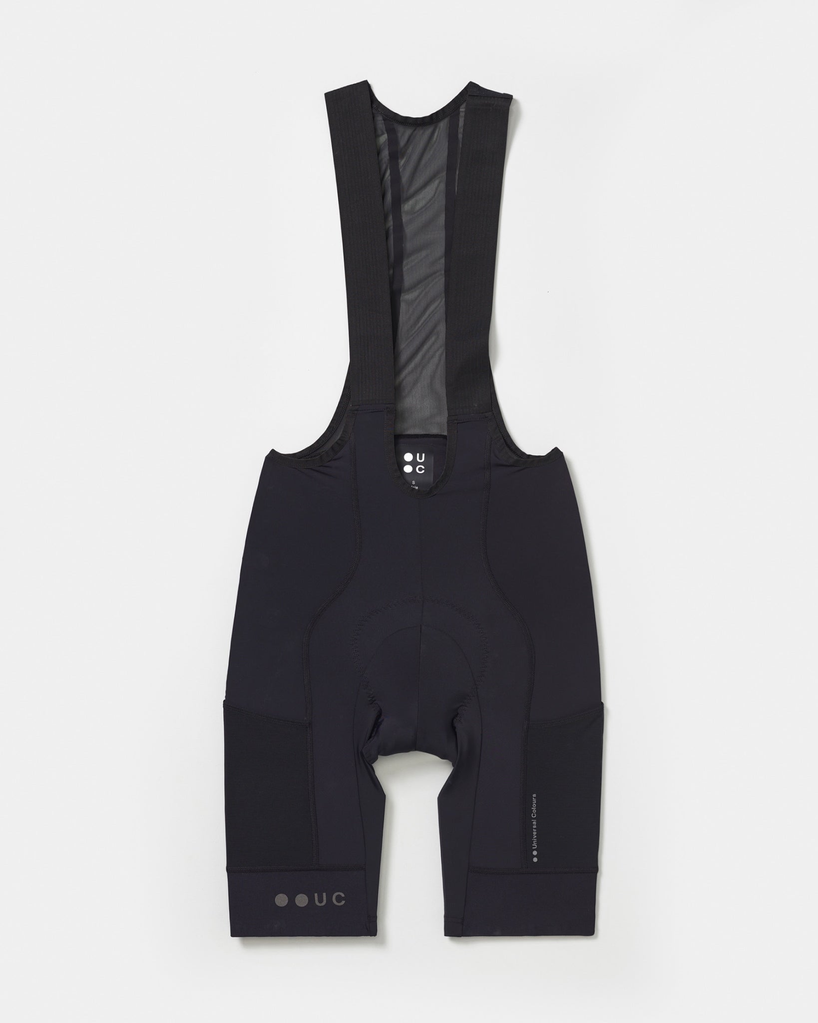Universal Colours Men's Mono Cargo Bib Shorts - Black