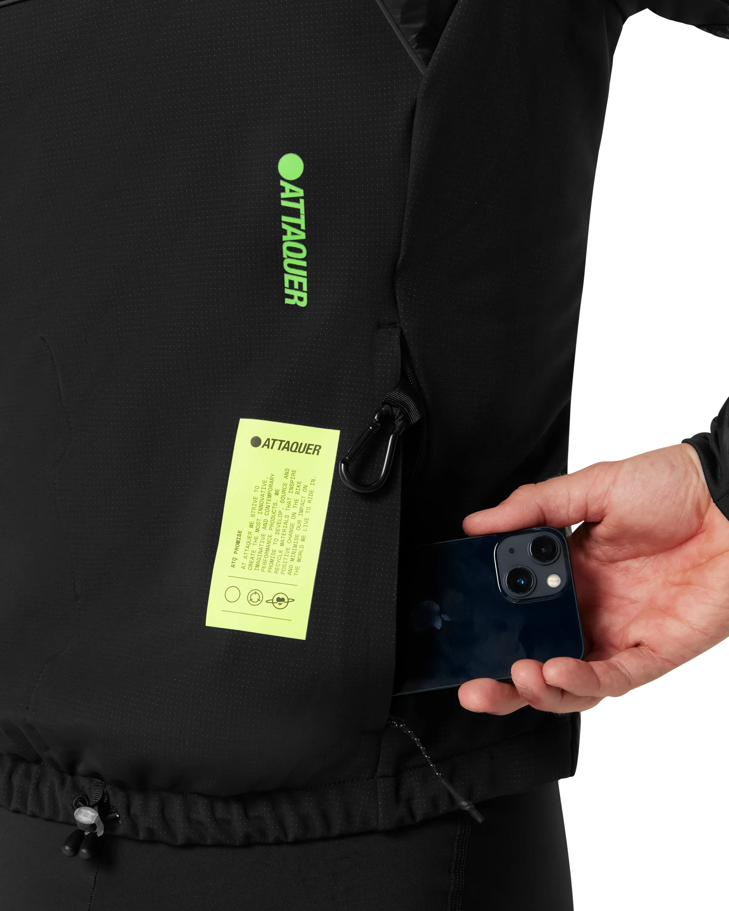 All Day Anatomic Insulator Jacket Black detail