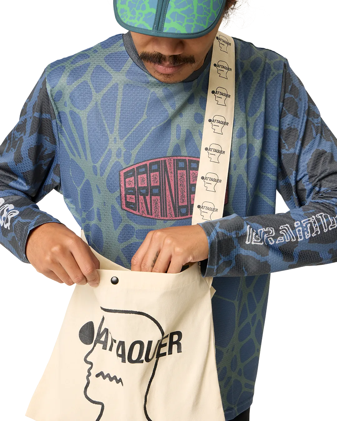 Brain Dead x Attaquer Musette strap detail