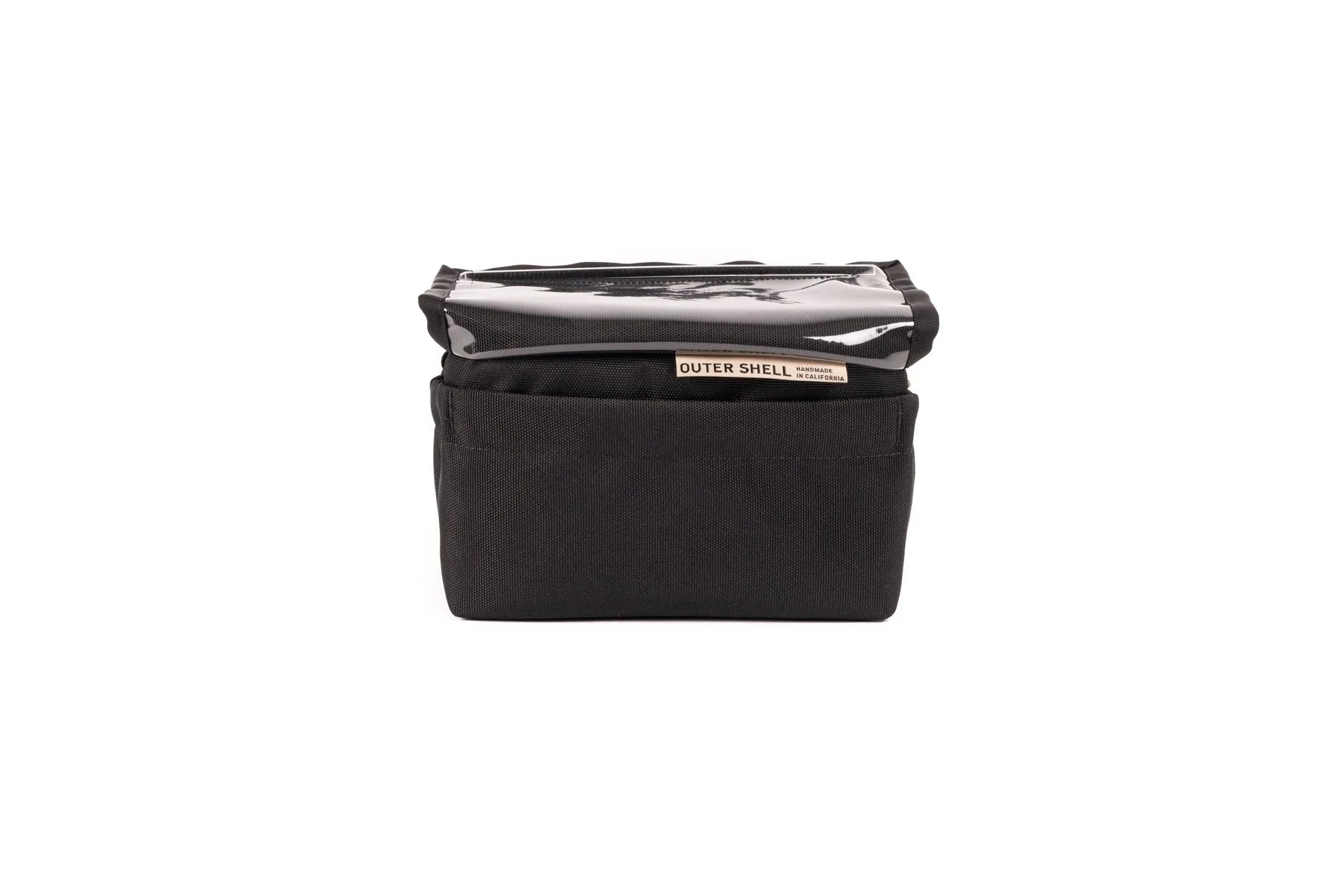 Outer Shell Drawcord Handlebar Bag - Black