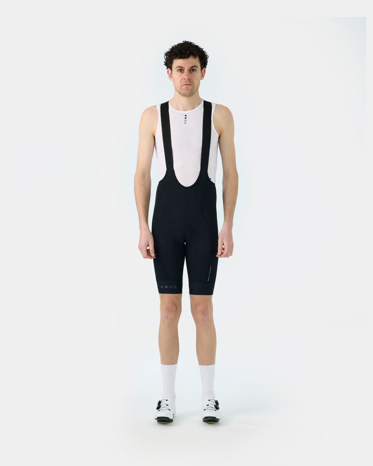 Universal Colours Men's Mono Cargo Bib Shorts - Black