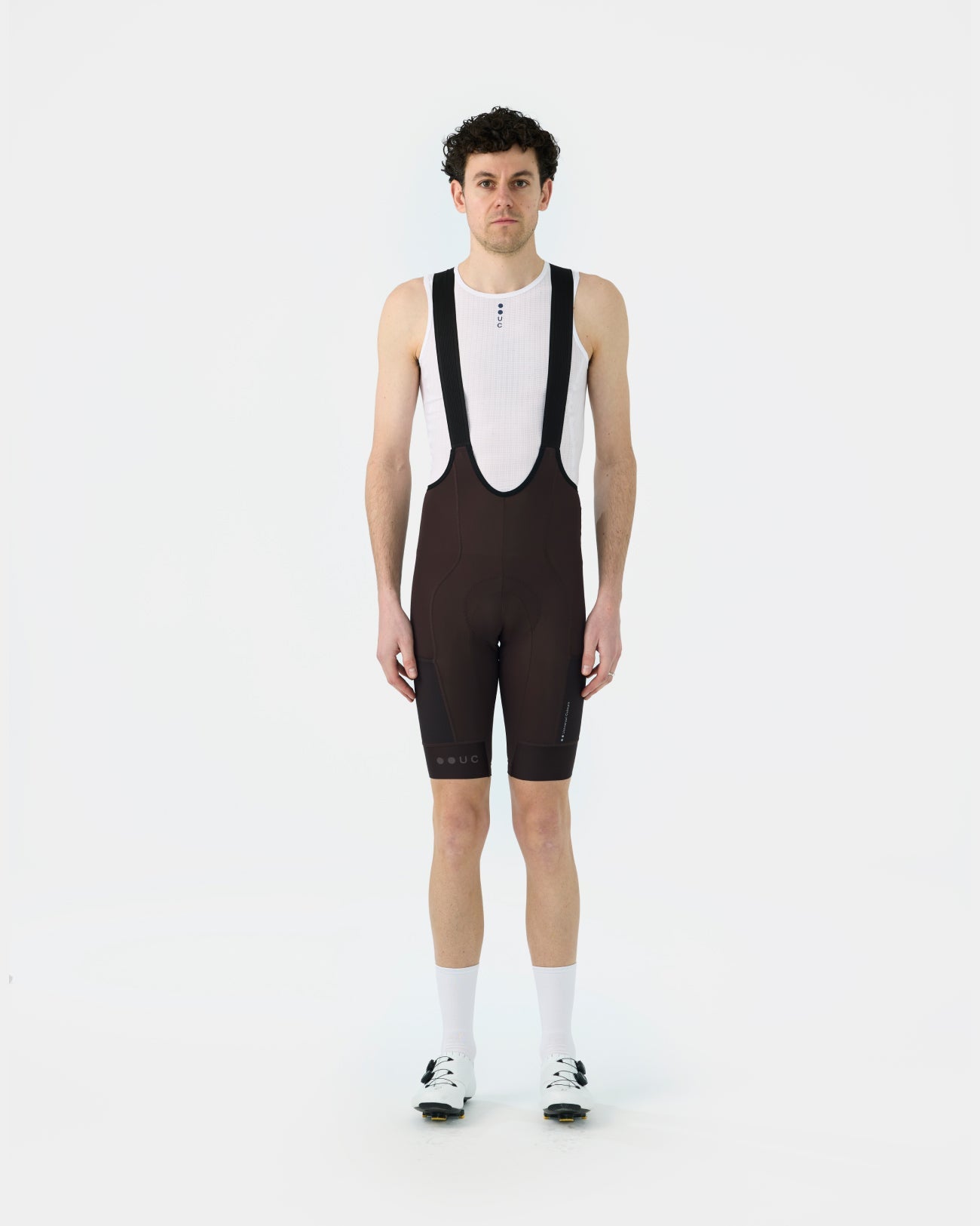 Universal Colours Men's Mono Cargo Bib Shorts - Heavy Bark Brown