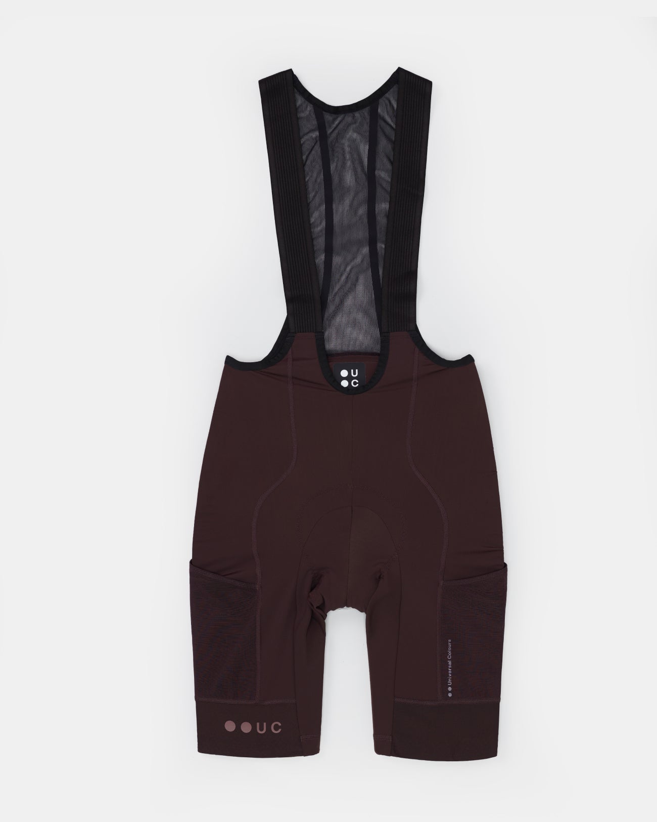 Universal Colours Men's Mono Cargo Bib Shorts - Heavy Bark Brown
