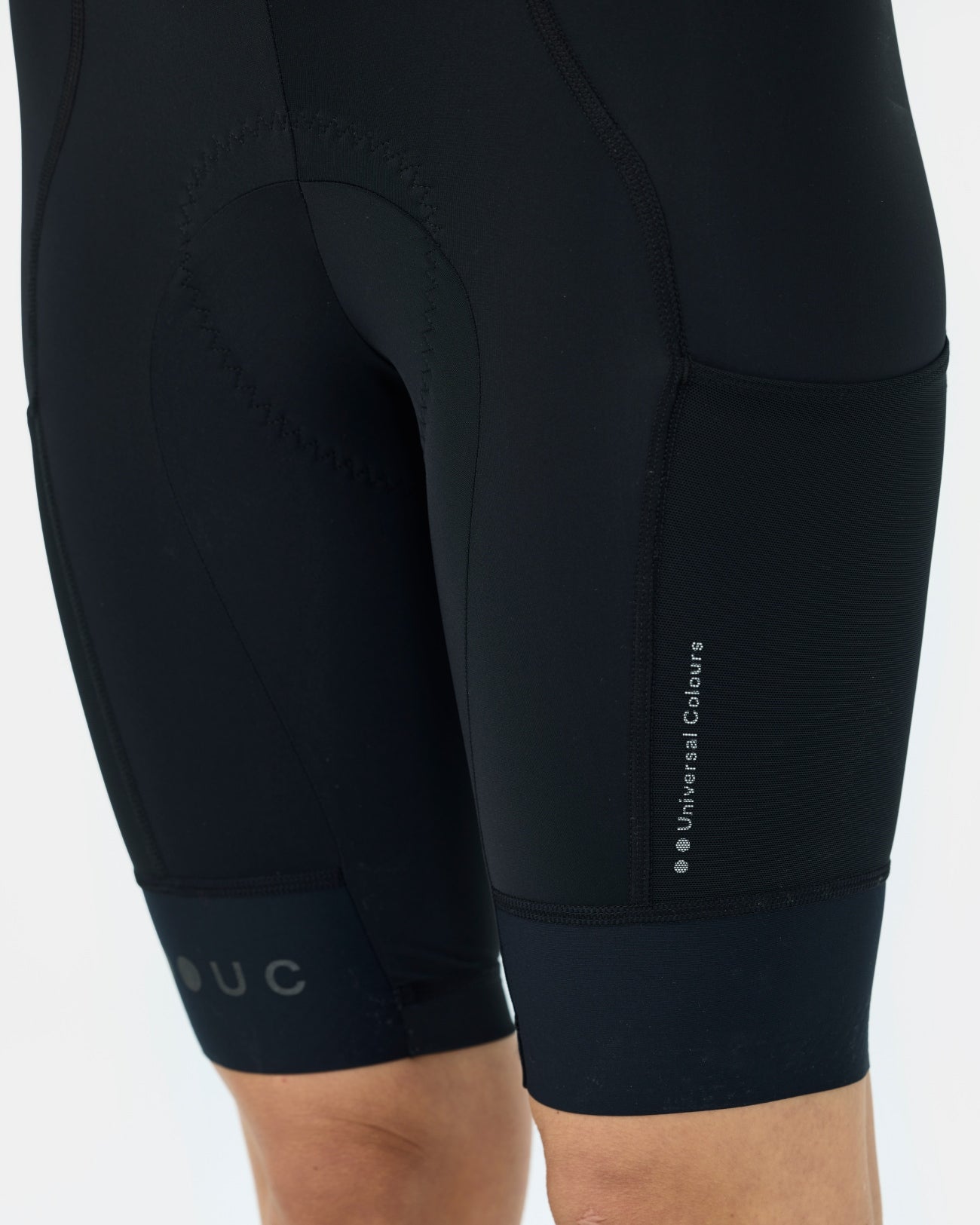 Universal Colours Women's Mono Cargo Bib Shorts - Black