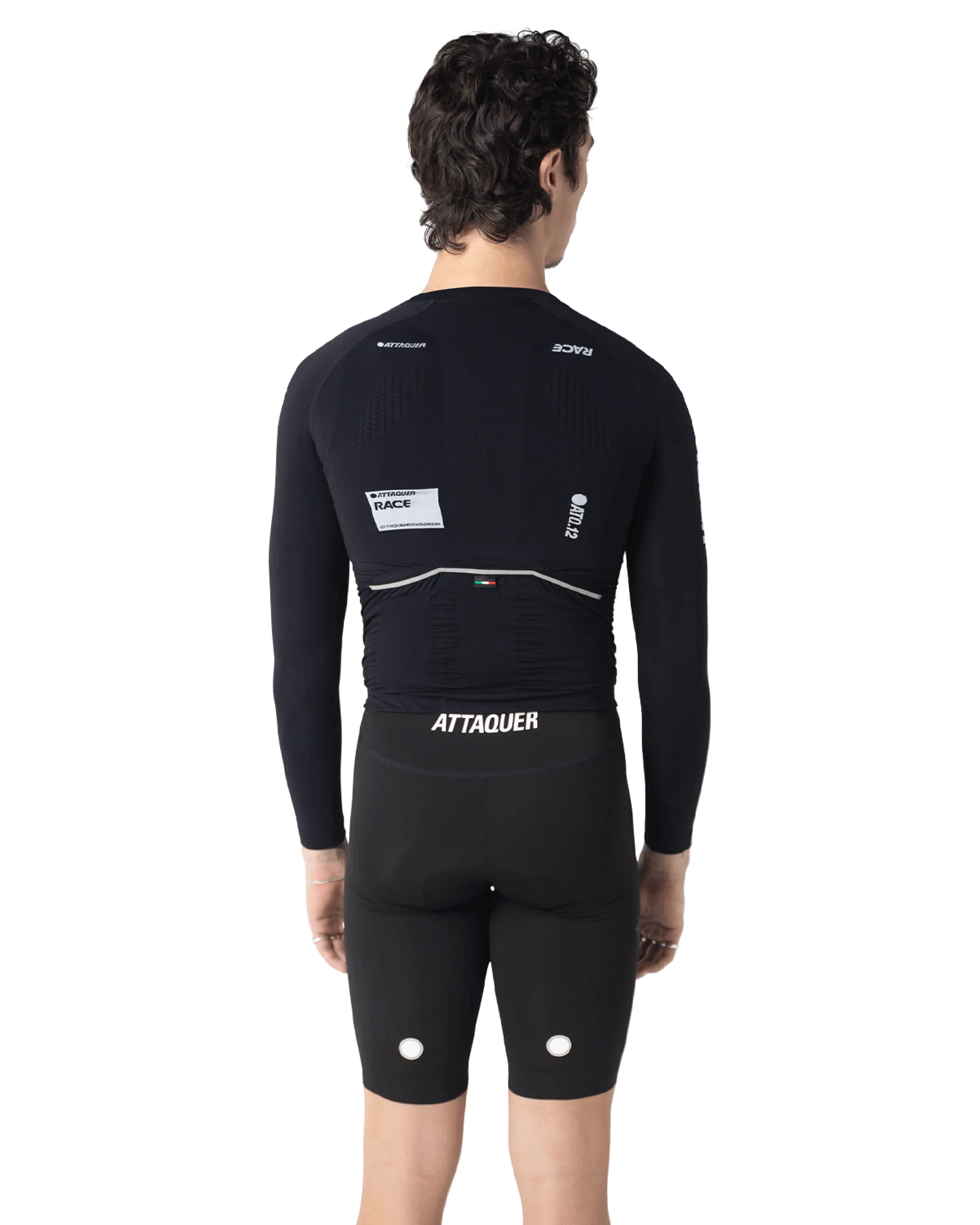 Attaquer OrbKnit Race Jersey Long Sleeve Black detail