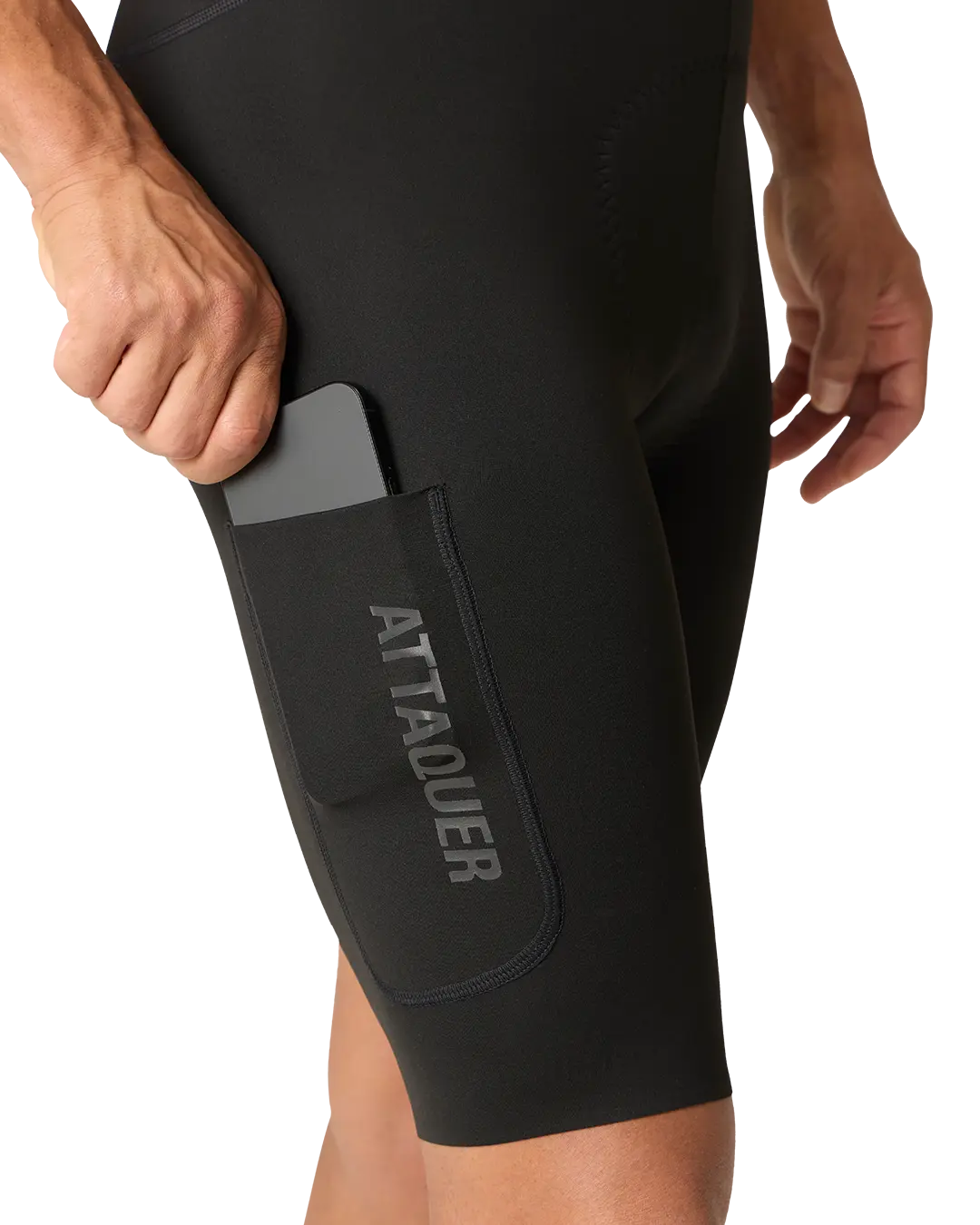 Race Cargo Bib Short Black detail