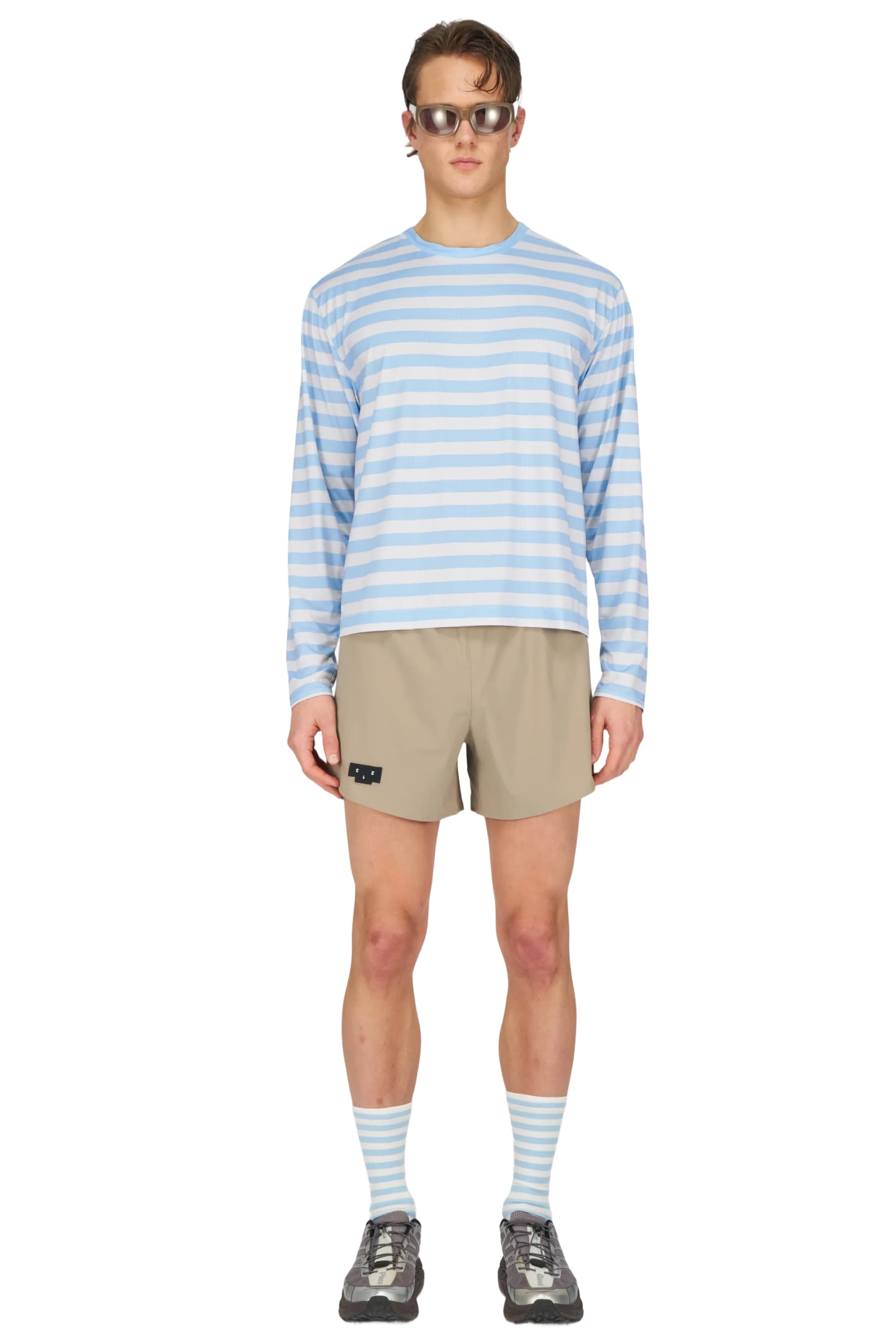 UNNA Striped LS - Baby Blue