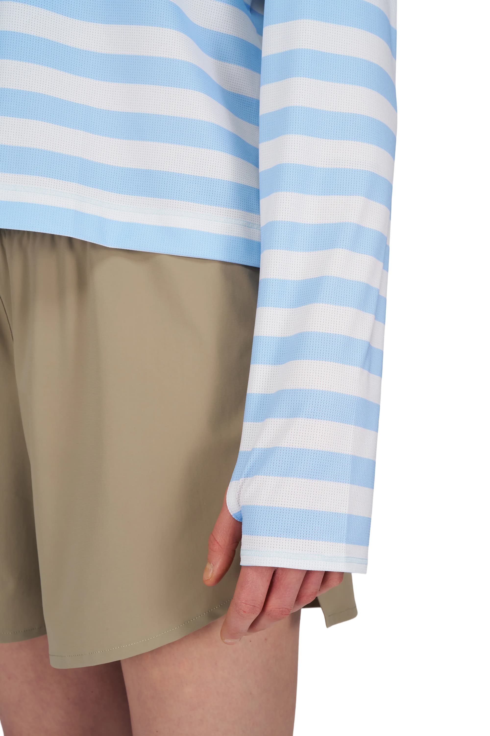 UNNA Striped LS W - Baby Blue