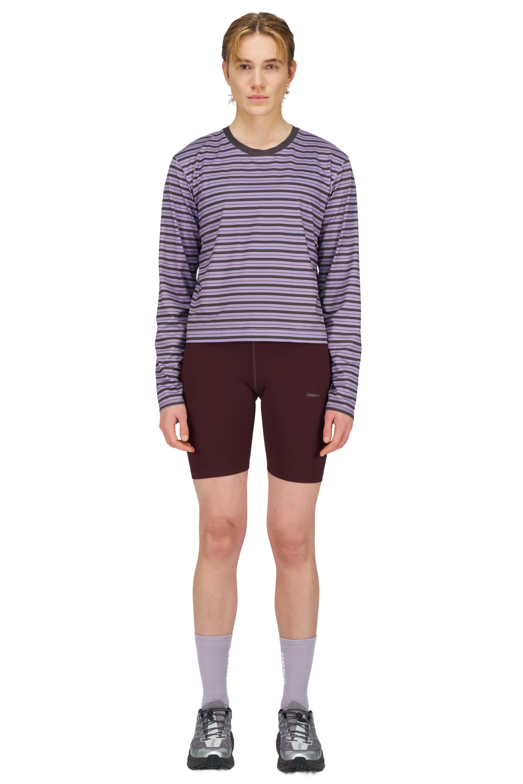 UNNA Striped LS W - Grape