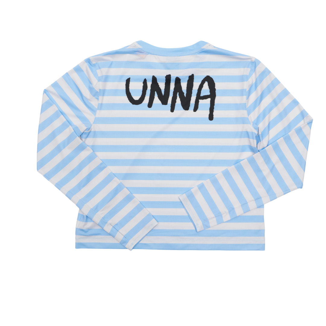 UNNA Striped LS W - Baby Blue