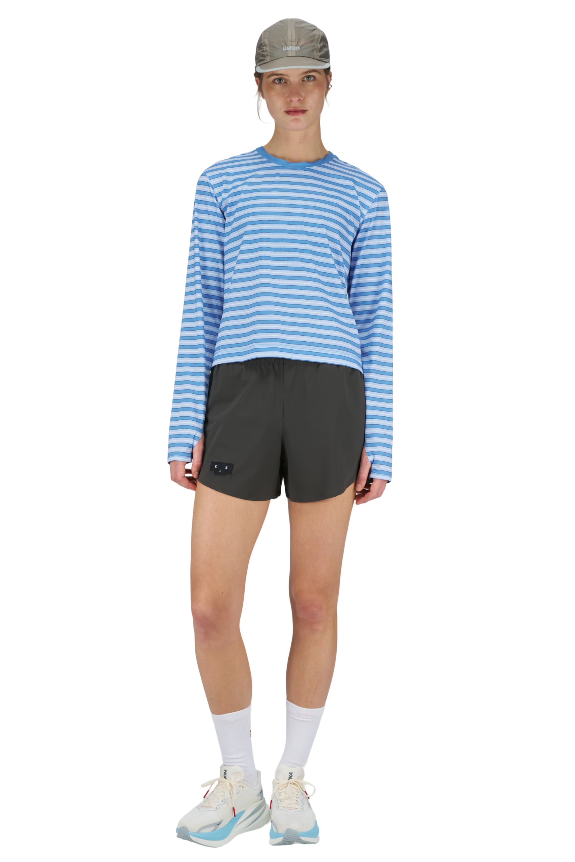 Striped LS W Business Blue