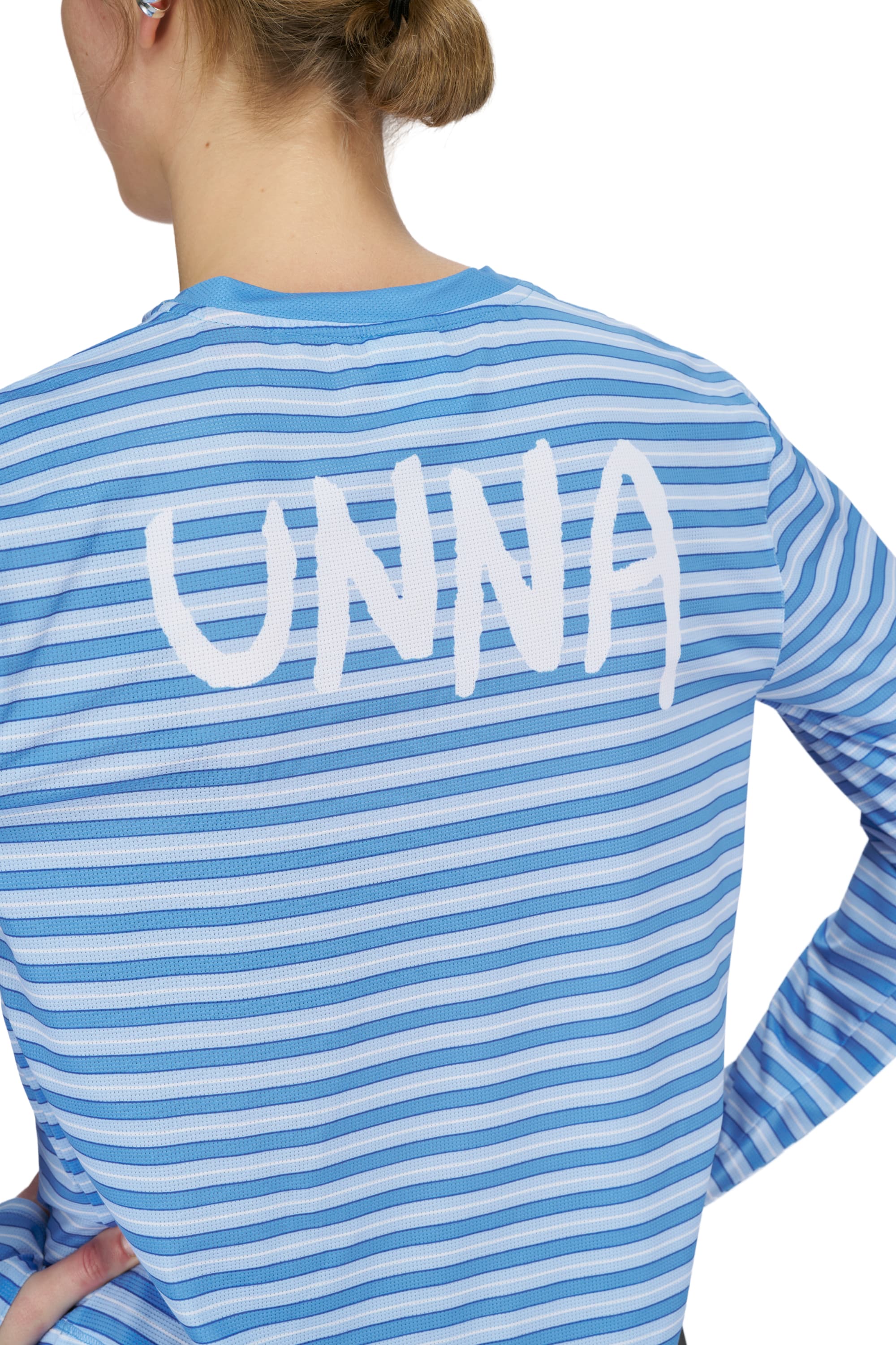 Striped LS W Business Blue