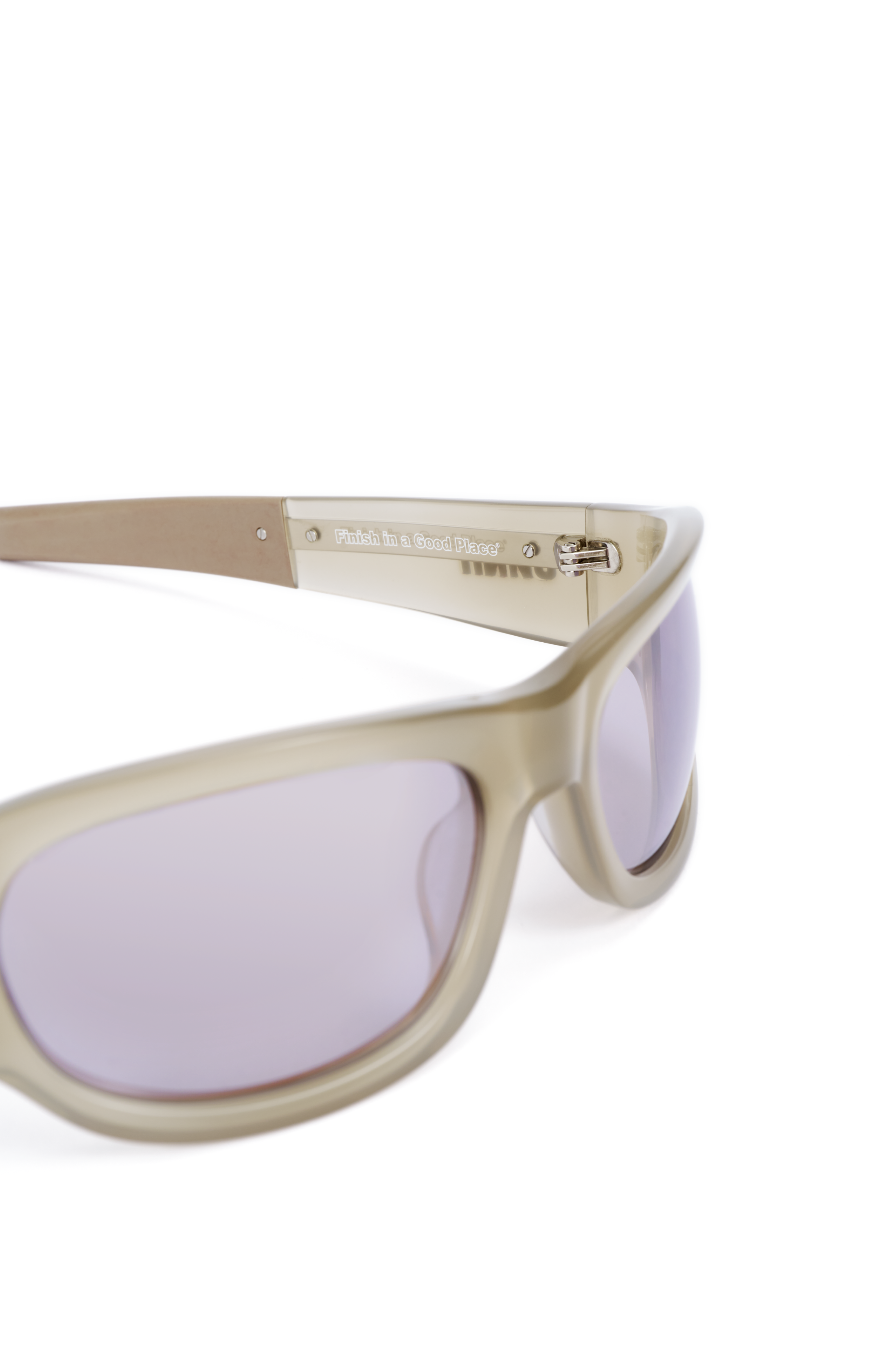 UNNA Sun Run Sunnies - Pearl Beige