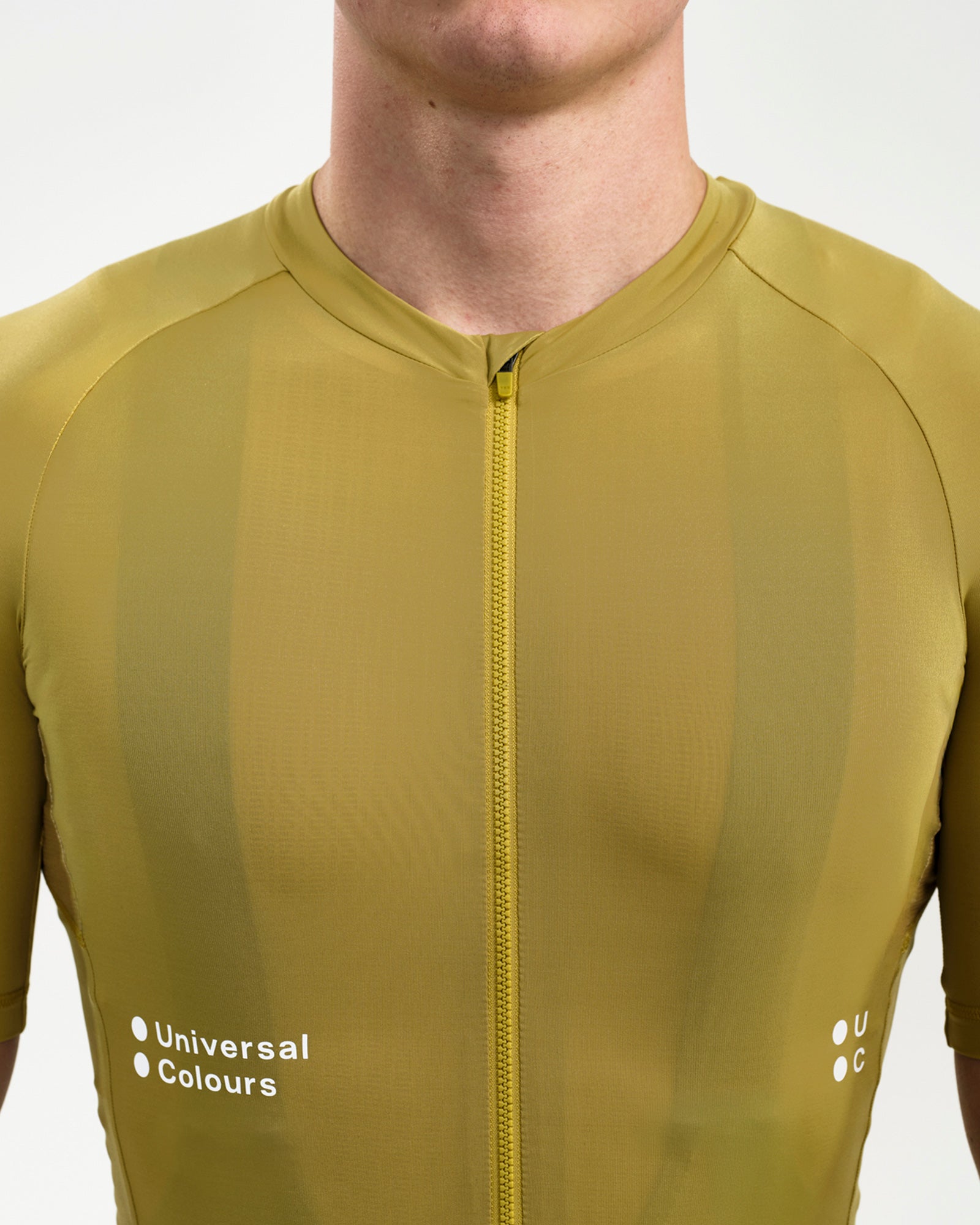 Universal Colours Men's Mono Short Sleeve Jersey - Acidic Yellow