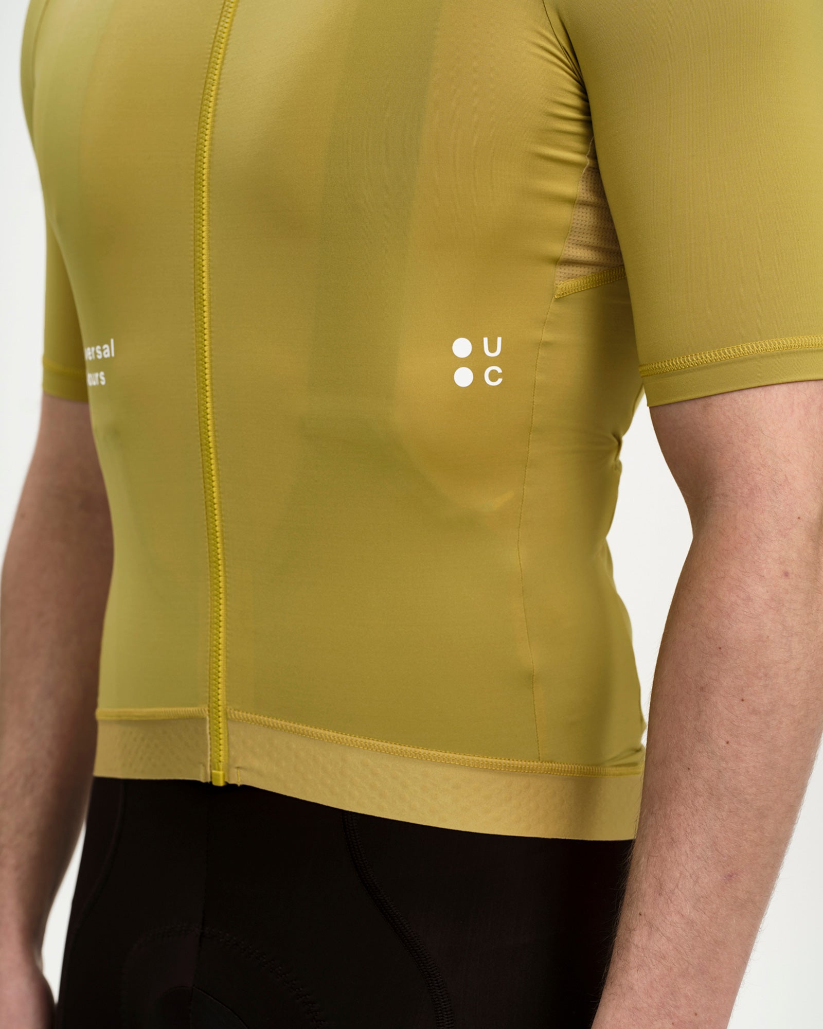 Universal Colours Men's Mono Short Sleeve Jersey - Acidic Yellow