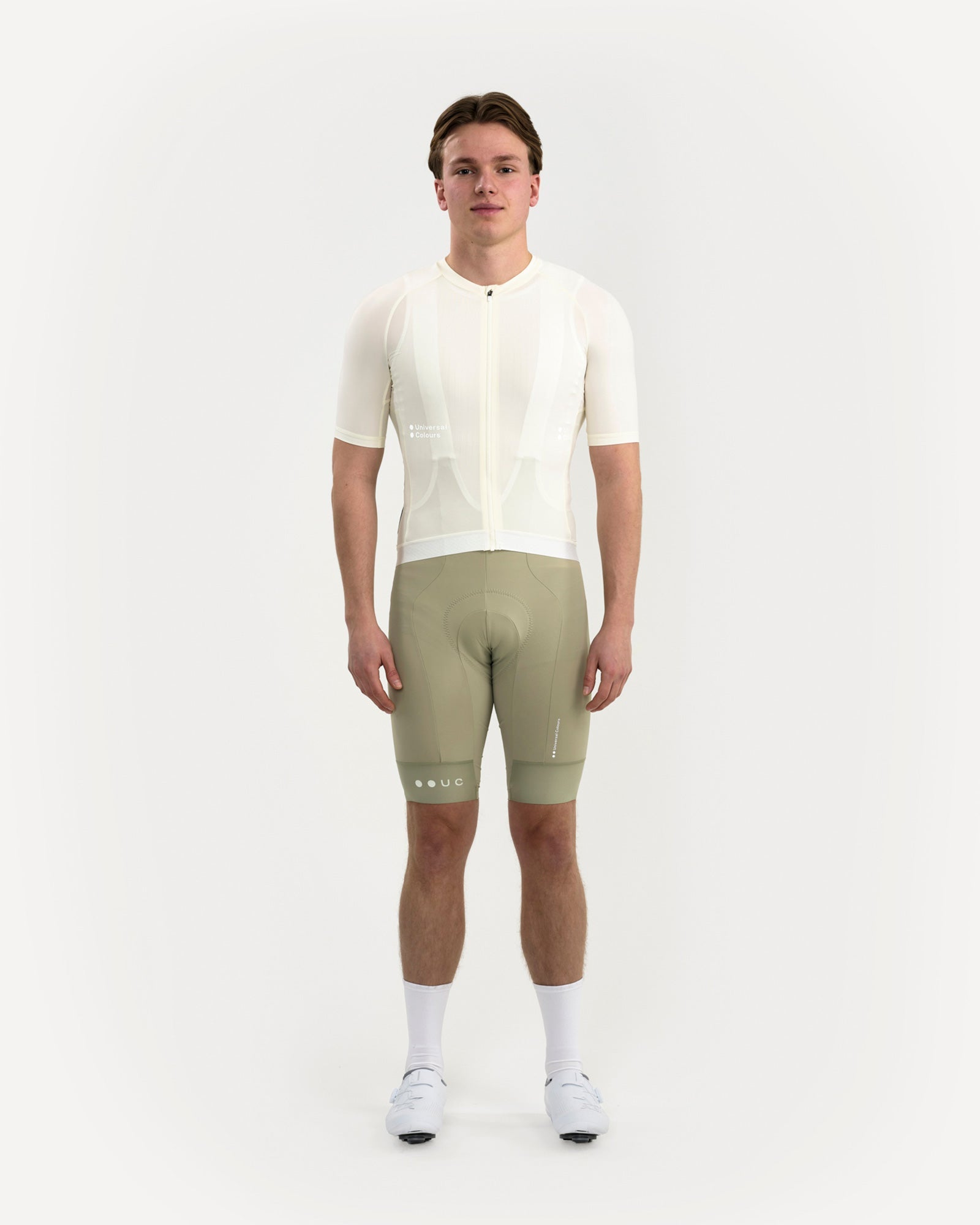 Universal Colours Men's Mono Short Sleeve Jersey - Tampered White