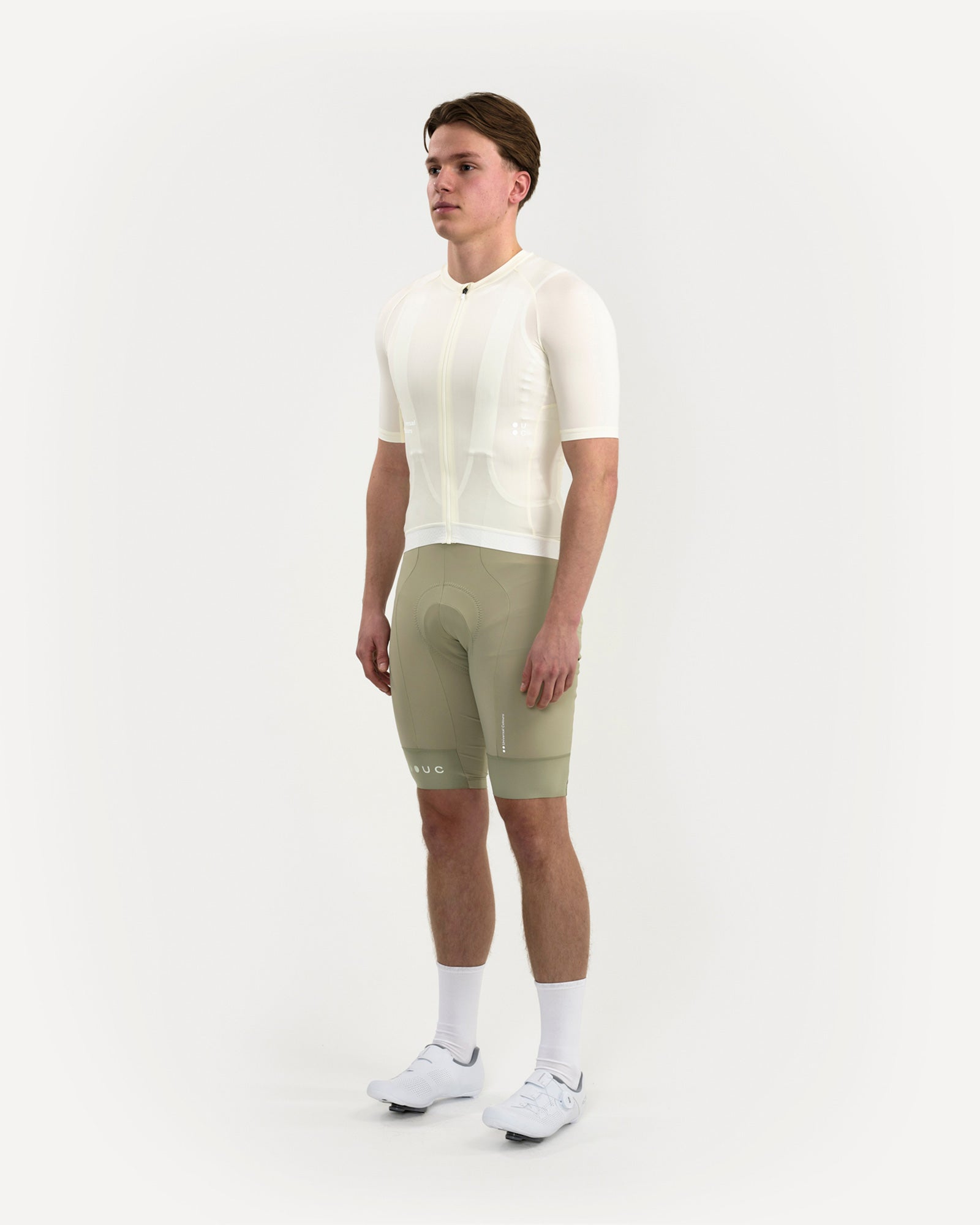 Universal Colours Men's Mono Short Sleeve Jersey - Tampered White