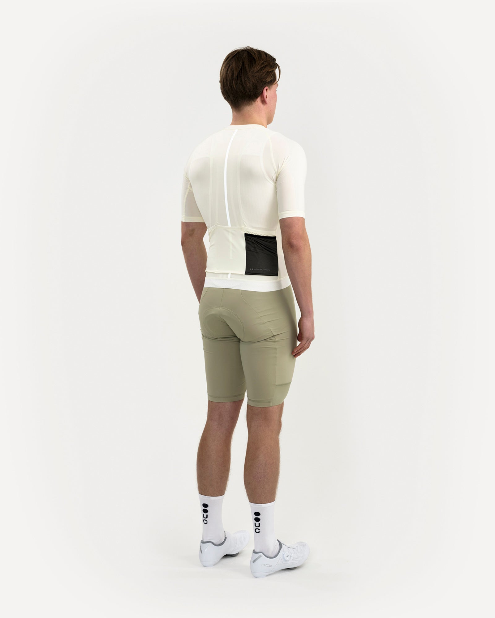 Universal Colours Men's Mono Short Sleeve Jersey - Tampered White