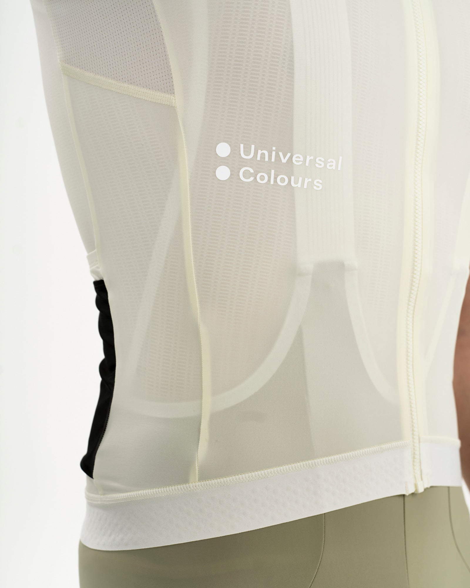 Universal Colours Men's Mono Short Sleeve Jersey - Tampered White