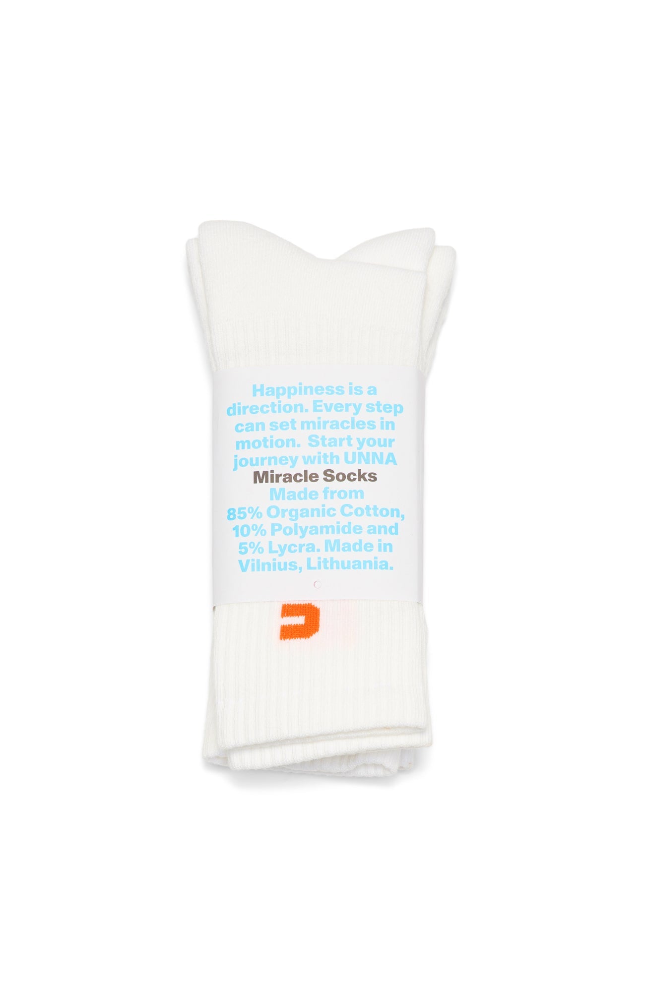 UNNA Miracle Socks 2-Pack - Vanilla White