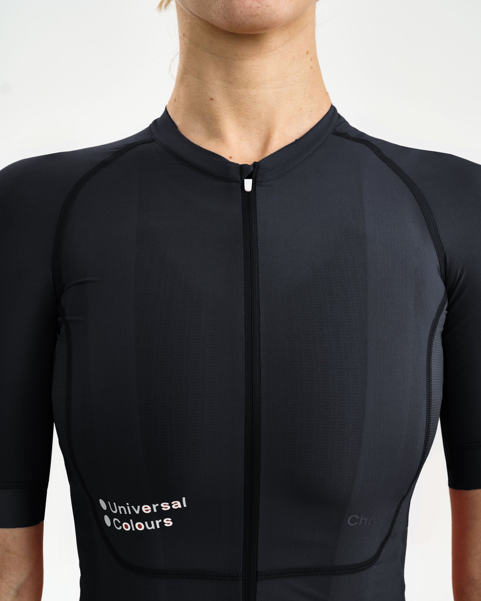 Universal Colours Women's Chroma Short Sleeve Jersey - Black