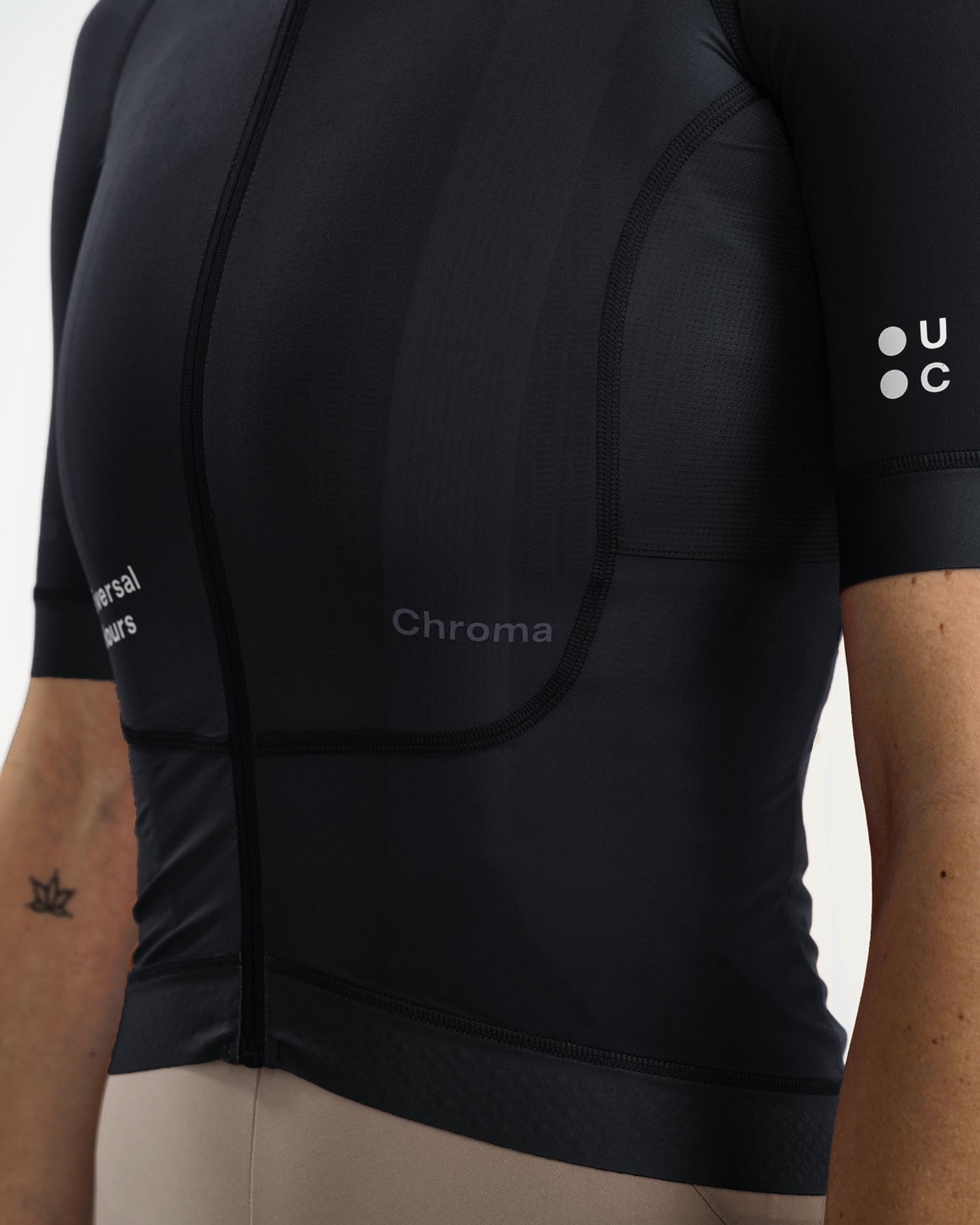 Universal Colours Women's Chroma Short Sleeve Jersey - Black